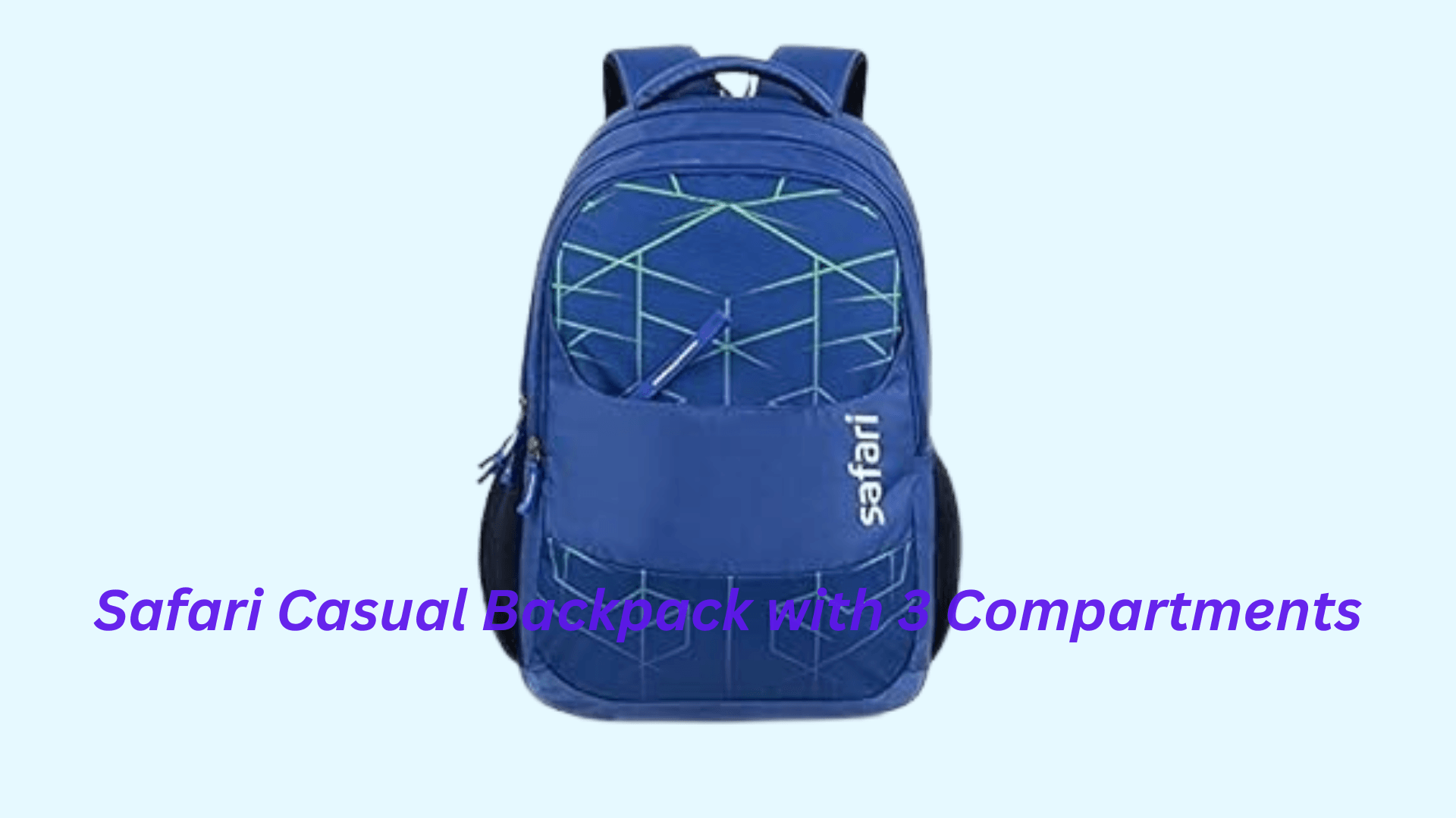 Safari Casual Backpack with 3 Compartments