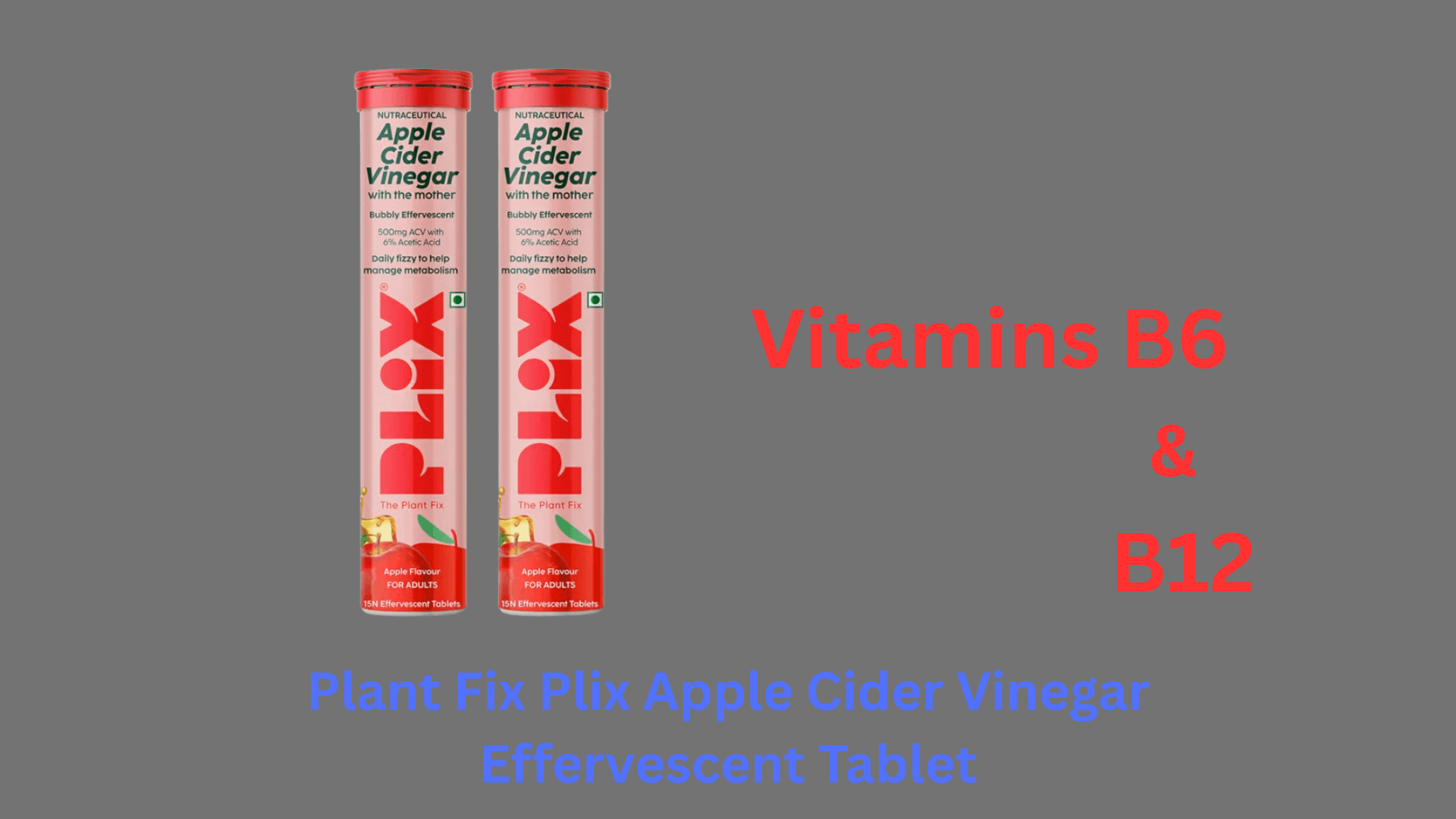 The Plant Fix Plix Apple Cider Vinegar Effervescent Tablet provides a delicious and simple method to reap the advantages of apple cider vinegar