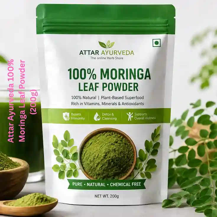 Attar Ayurveda 100% Moringa Leaf Powder (200g)